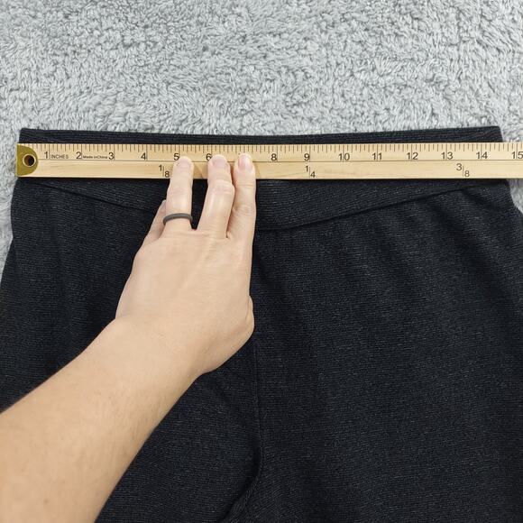 J Jill Pants Women's Small Wide Leg Elastic Waist Stretch Heathered Dark Gray - Picture 6 of 16